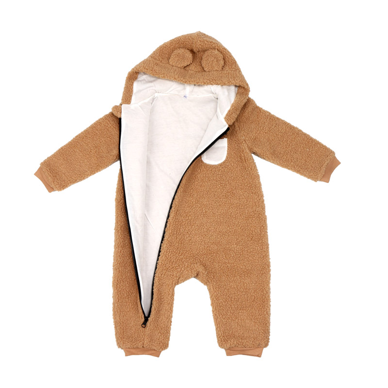 Baby teddy winter romper