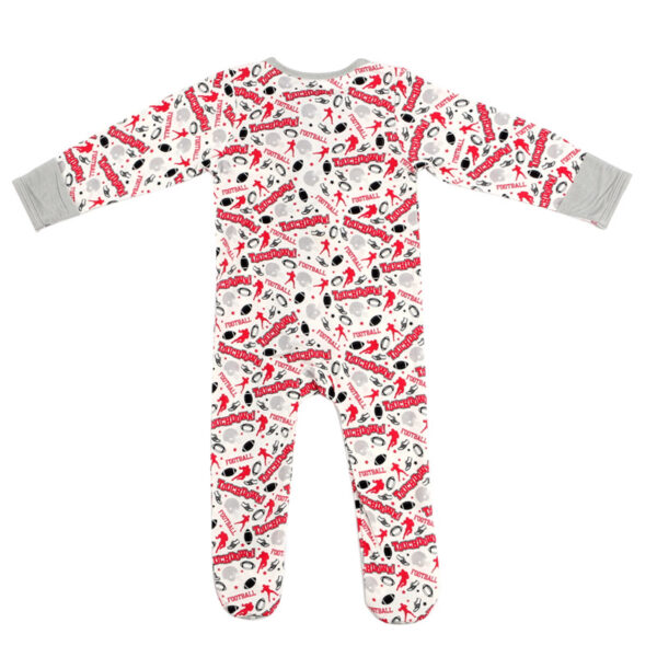 Bamboo jersey baby footie romper