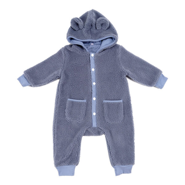 Teddy Fleece Baby Romper - Cozy & Stylish Infant Outerwear