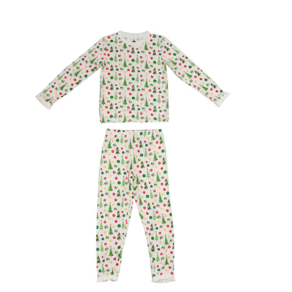 Christmas print pajamas for kids