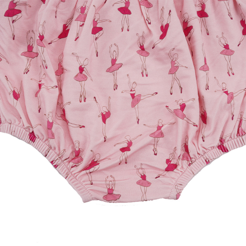 Custom Bamboo Baby Girl Flutter Sleeve Romper - Image 6