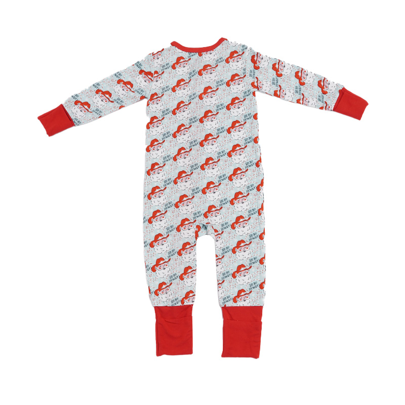 Custom Bamboo Baby Zipper Footie Pajamas - Image 6