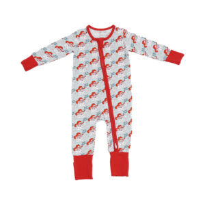 Custom Bamboo Baby Zipper Footie Pajamas