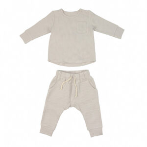 Custom Cotton Baby Waffle Top and Pants Set