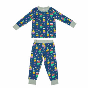 Custom Printed 95% Bamboo Kids Pajamas Set OEM Manufacturer